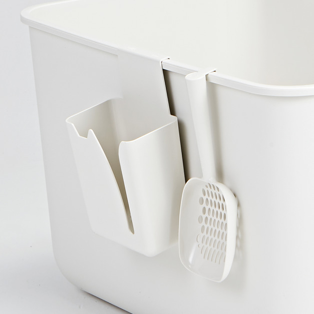 ROMA可掛式貓砂鏟+好好掛盒 各一(兩色可選)