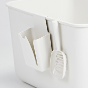 ROMA可掛式貓砂鏟+好好掛盒 各一(兩色可選)