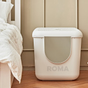 ROMA羅馬｜加高貓砂盆-有蓋式 巨無霸款L47xW70xH48cm