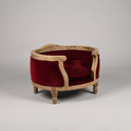 Lord Lou｜Ruby Red Velvet Pet Bed喬治天鵝絨頂級尊爵寵物床 -紅寶石_3
