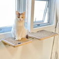 YogiPet不佔空間的貓跳台 (窗戶用) 很厚實的貓跳台層板 左右拉窗 推拉窗都可安裝 不用工具只要你的手手_4