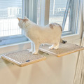 YogiPet不佔空間的貓跳台 (窗戶用) 很厚實的貓跳台層板 左右拉窗 推拉窗都可安裝 不用工具只要你的手手_5