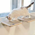 YogiPet不佔空間的貓跳台 (窗戶用) 很厚實的貓跳台層板 左右拉窗 推拉窗都可安裝 不用工具只要你的手手
