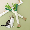 貓玩具 可愛青蔥造型 木天寥磨牙貓棒 長度約22公分_4