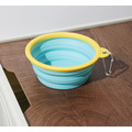毛孩外出折疊碗350ml 裝水 裝乾糧 裝食物都可以 狗狗貓貓款 共兩款_1
