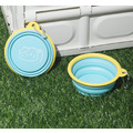 毛孩外出折疊碗350ml 裝水 裝乾糧 裝食物都可以 狗狗貓貓款 共兩款