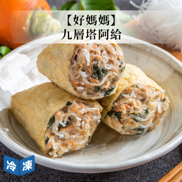 【好媽媽】九層塔阿給-340g/盒(4入)