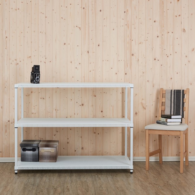 60深*121寬*90高-三層白色(超穩一型)