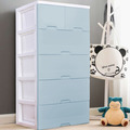 HOUSE 大面寬艾夏玩具衣物抽屜式收納櫃五層-無輪(2小抽+4大抽)(分色)（005127）_2