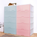 HOUSE 大面寬艾夏玩具衣物抽屜式收納櫃五層-無輪(2小抽+4大抽)(分色)（005127）