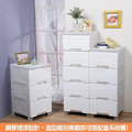 《真心良品》清新四抽斗櫃整理箱68L_4