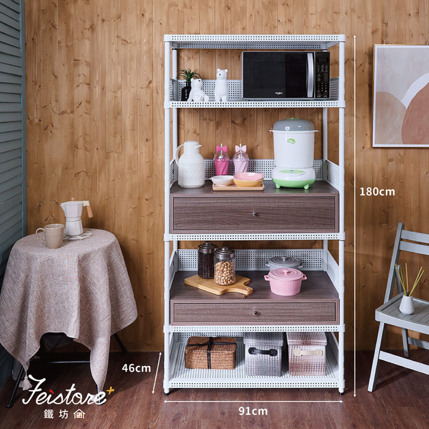 Ⓚ 46*91高抽屜+低抽屜/電器櫃