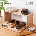 【日本like-it】日製橫向桌上型木質收納架(窄型)-多色可選_2