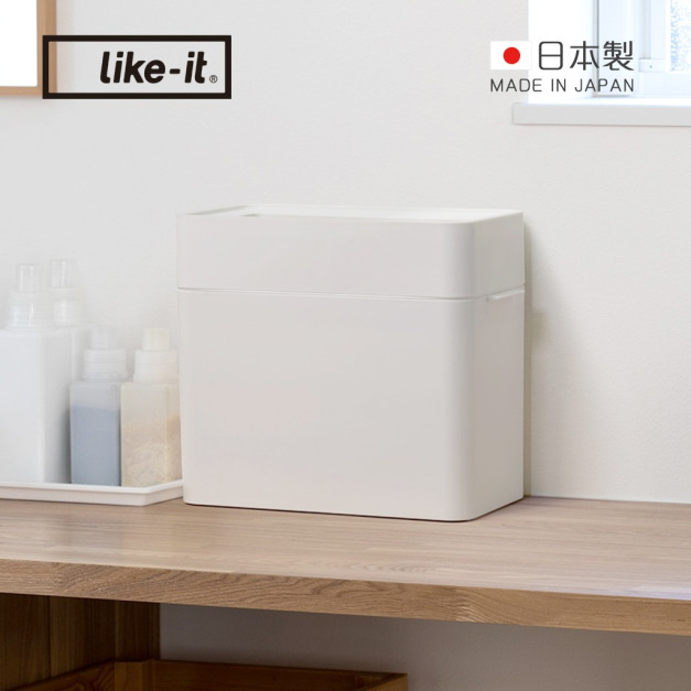 【日本like-it】日製窄型開放式桌上垃圾桶-9.5L-多色可選
