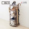 【日本like-it】日製窄型五層收納鞋架(附傘架)-多色可選
