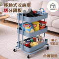 【Roomix】三層置物推車（獨家附分隔板） 路米家 鐵製收納車 移動小推車 廚房推車 嬰兒用品收納 零食車 美容車 工具車 落地置物架_5