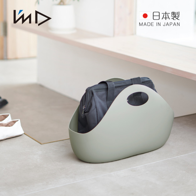 【日本岩谷Iwatani】ENOTS 日製軟質PE手提收納籃-9L