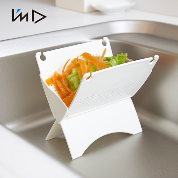 【日本岩谷Iwatani】kcud 日製流理台廚餘瀝水折疊架