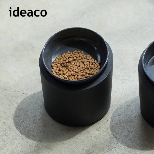 【日本ideaco】寵物餵食護頸斜口碗架套組(高款)-多款可選