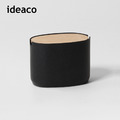 【日本ideaco】砂岩深型橢圓形收納盒(小)-多色可選_3