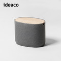 【日本ideaco】砂岩深型橢圓形收納盒(小)-多色可選_4