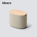 【日本ideaco】砂岩深型橢圓形收納盒(小)-多色可選_2