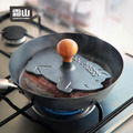 【日本霜山】小豬造型鑄鐵壓肉板_2