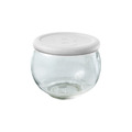 【日本霜山】圓形玻璃儲物罐/保鮮盒(附蓋)-400ml-3入-多色可選_1