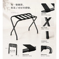 【Roomix】台灣製升級款行李架 ｜加粗鐵管 耐重穩固｜黑沙色工業風DIY組裝（71056RD）_16