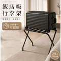 【Roomix】台灣製升級款行李架 ｜加粗鐵管 耐重穩固｜黑沙色工業風DIY組裝（71056RD）_9