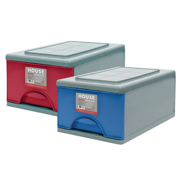 HOUSE  抽屜式整理箱16.5L *3入(分色)（652005）