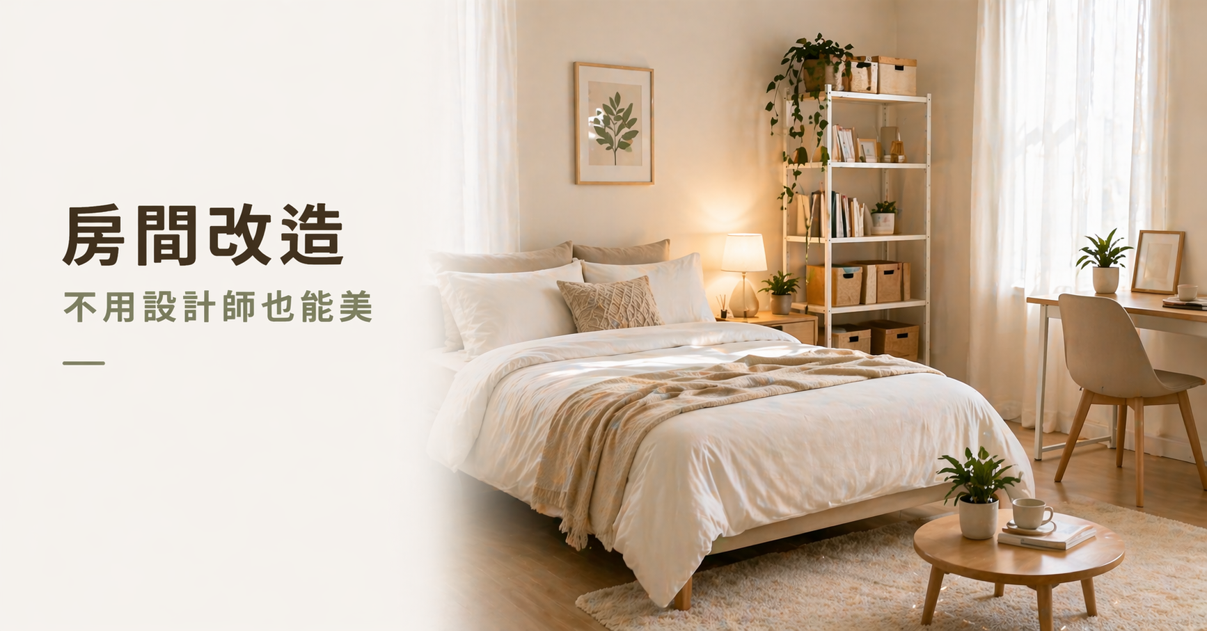 低預算房間改造！專家教你改造房間軟裝的６技巧，擁有大空間！