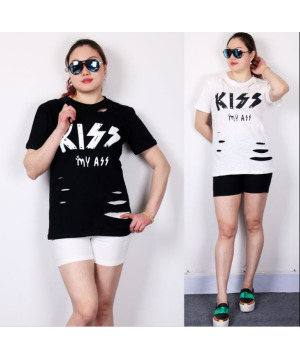 現貨DK0121KISS割破造型T恤$480