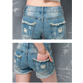 現貨36吋NJ0087刷破反折牛仔短褲$650_1