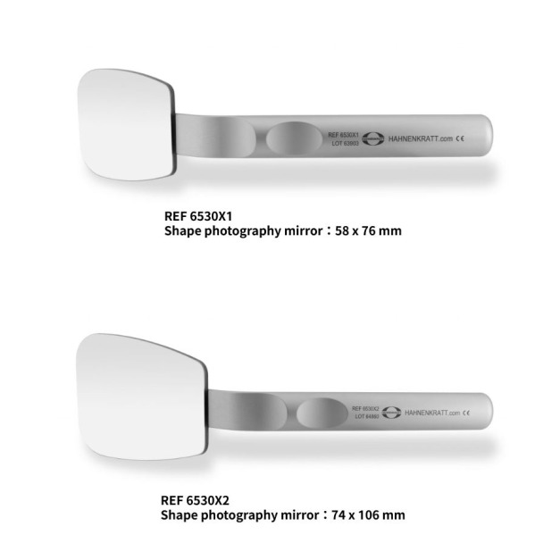 Rhodium Photo Mirrors with handle