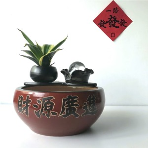 【財源廣進】開運招財滾球流水組 (附沉水馬達+LED燈，開運滾球)