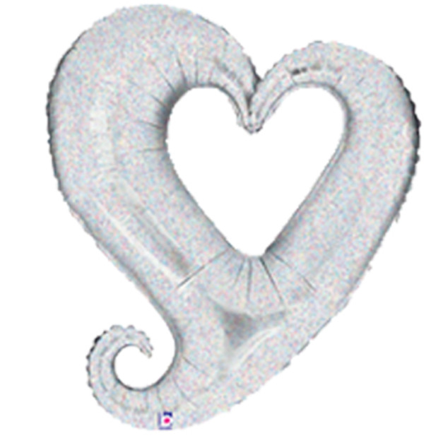 銀色愛心
