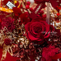 【新春花禮】新年熱氣球永生花禮―鎏禧紅_1