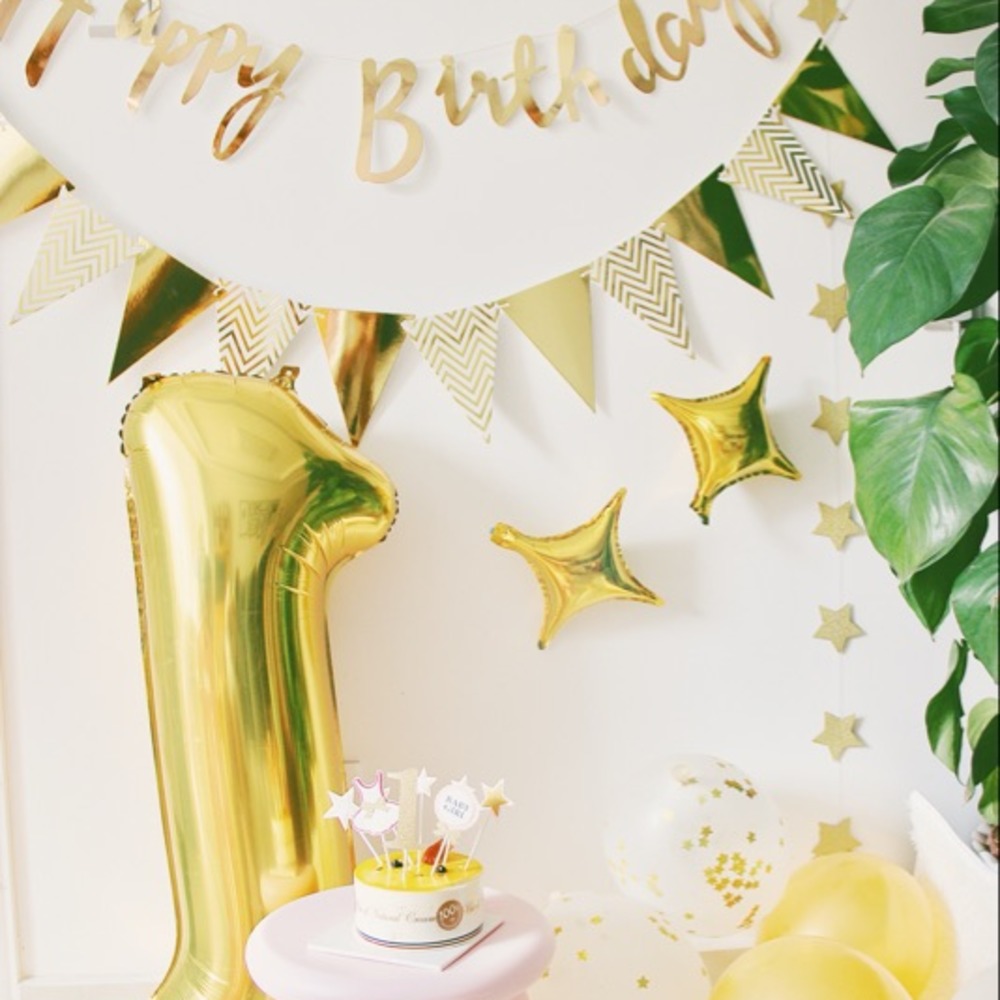 草寫Happy Birthday字串