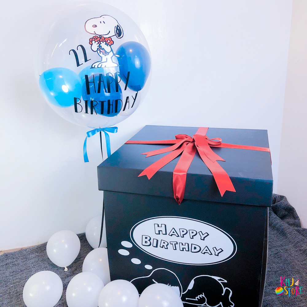 史努比生日特製波波氣球禮盒組