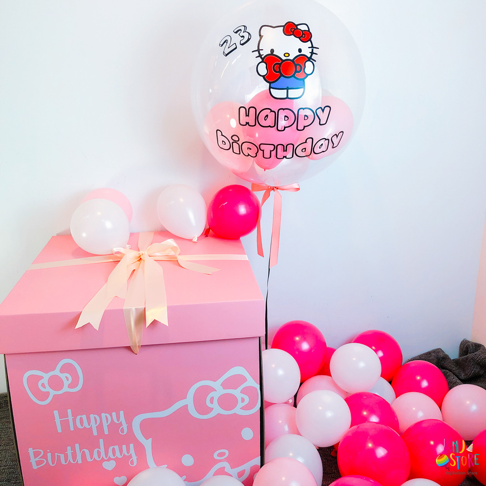 Hello Kitty生日特製波波氣球禮盒組