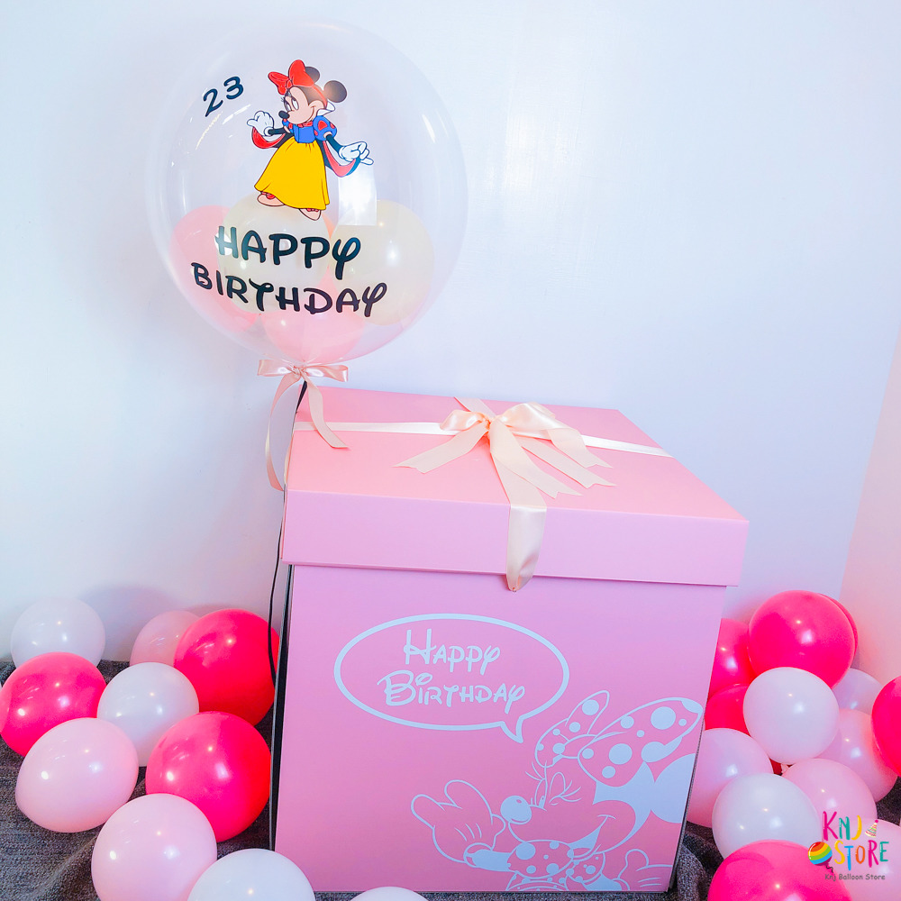 米妮生日特製波波氣球禮盒組