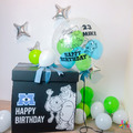 毛怪&大眼仔生日波波氣球禮盒組