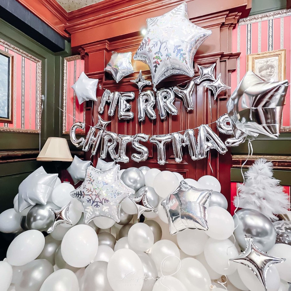 【店長推薦】銀河白雪聖誕氣球套餐