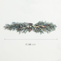 【店長推薦】北歐飄雪鹿角花圈/樹籐/門掛_3