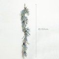 【店長推薦】北歐飄雪鹿角花圈/樹籐/門掛_4