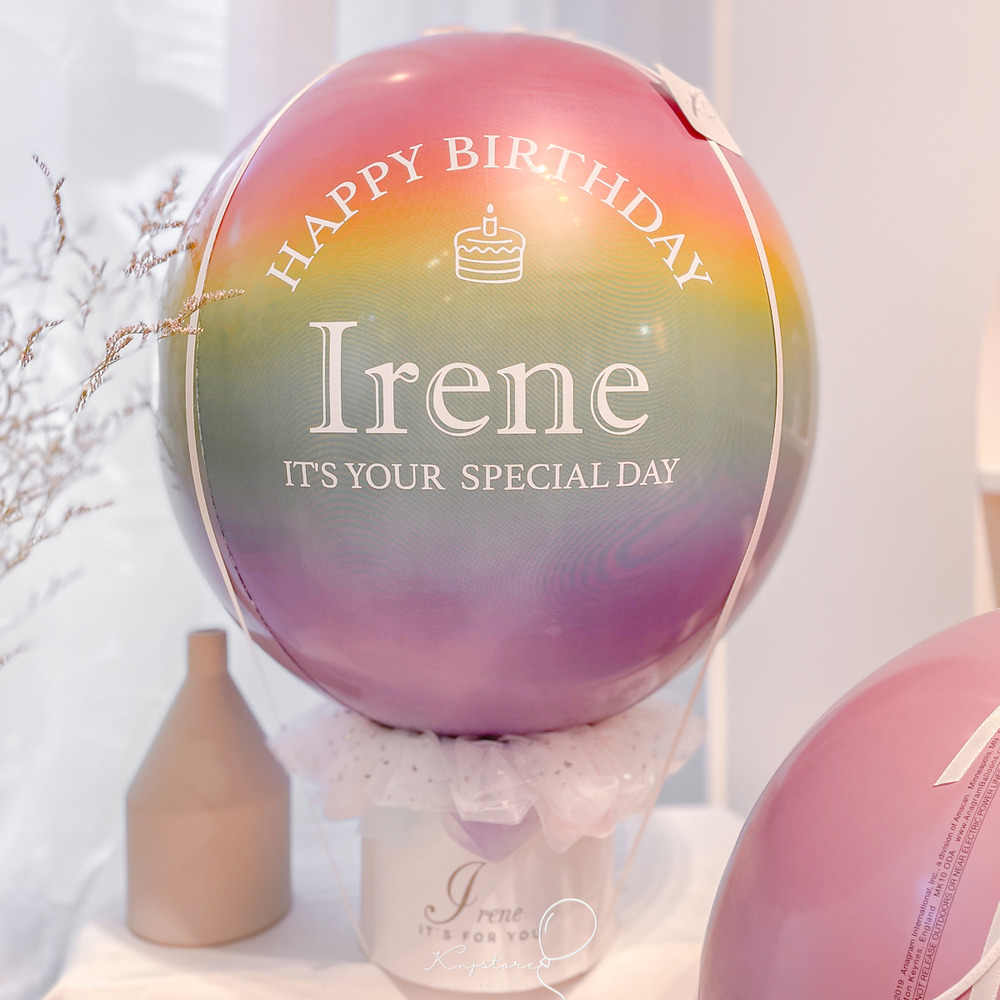 【夢幻上市】生日款渲染星球飛天鈔票熱氣球