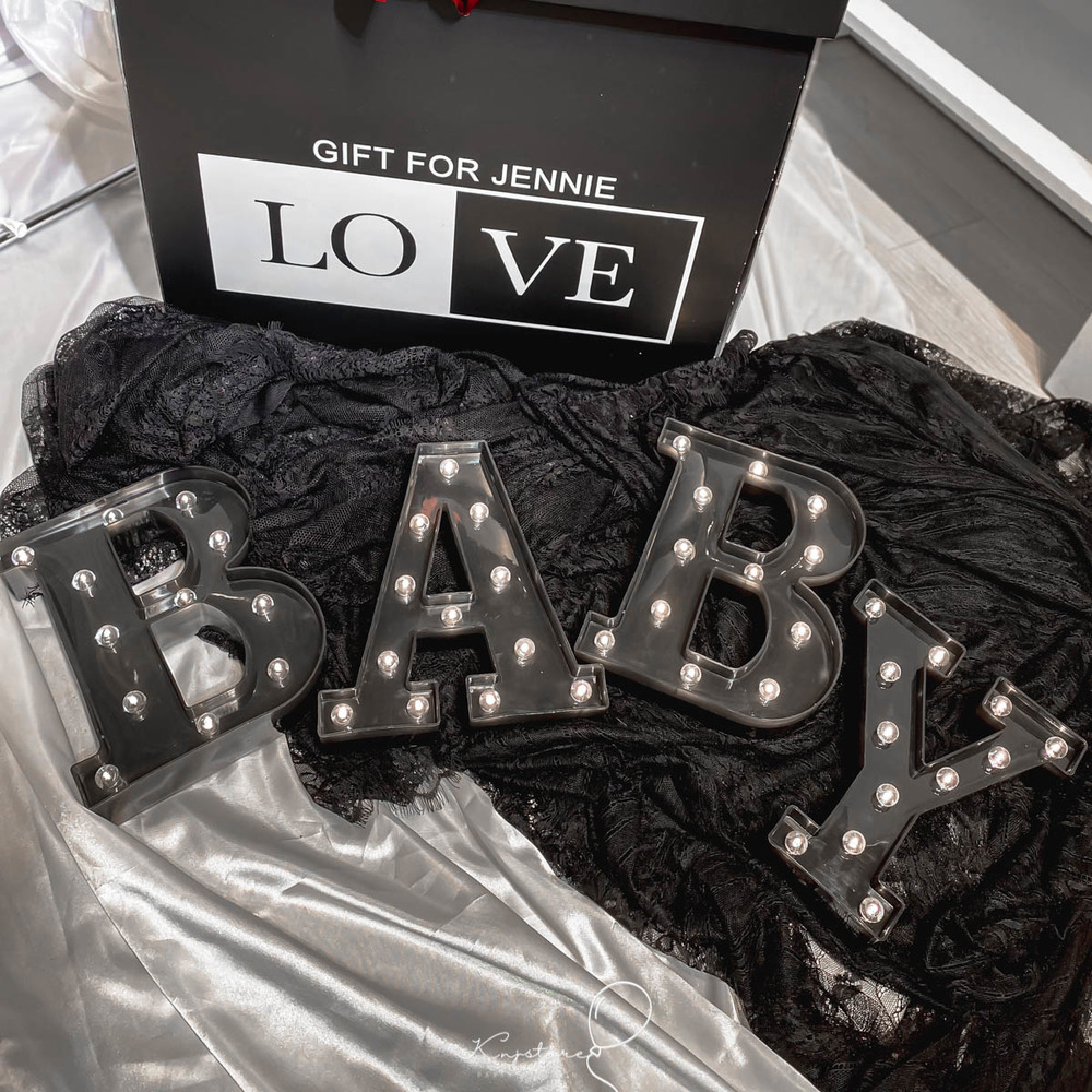 北歐風LED燈泡款燈飾 [黑色]