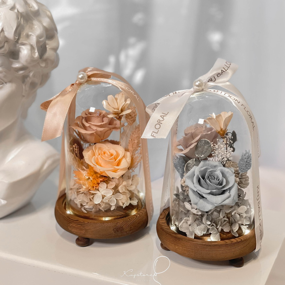 莫蘭迪永生玻璃花盅