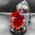 紅玫瑰永生玻璃花盅_2